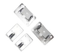 Yosoo Health Gear Ensemble de Supports de Table Amovibles en Acier Inoxydable, 1 Paire de Supports de Bureau de qualité Marine de Remplacement pour Yachts et Navires