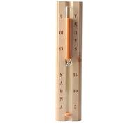Yosoo Health Gear Équipement Sauna 15 Minutes en Bois Horloge de Sablier Temporaire de Sable de Sable, Horloge Blanche à Chaleur à Chaleur Précise, Grand Reloj de Entendre en Verre de Sable en