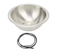 Yosoo Health Gear Évier de Cuisine RV, 304 Évier Rond en Acier Inoxydable avec Coussin, Finition de Dessin en Fil pour le Yacht de Bateau Home Mobile