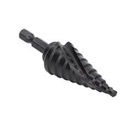 Yosoo Health Gear Foret étagé, Foret étagé HSS à Rainure en Spirale avec Tige Hexagonale de 6,35 Mm, Pointe à 118 Degrés, Retrait des Copeaux à Double Cannelure, pour le Perçage du Métal, Alésage