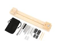 Yosoo Health Gear Gabinet de Bracelet en Paracord en Bois Réglable avec Outil de Cadre de Tissage de Bricolage à Aiguille en Acier pour Fabriquer des Bracelets, des Colliers et des Tentures de