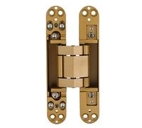Yosoo Health Gear Hinges de Porte Cachées, 180 Degrés de Porte Pliante à Charnière Invisible de Charnières Invisibles pour les Portes en Bois et Pliantes 40 Kg (GOLD)