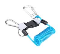 Yosoo Health Gear Keep Diving Outil d'urgence de sécurité avec Cordon à Ressort Anti-Perte avec Clip en Acier Inoxydable à Dégagement Rapide Perdu pour la Perte de Sangle Clips Anti-Corde