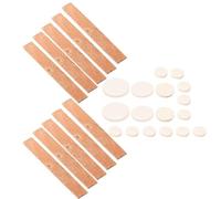 Yosoo Health Gear Kit d'accessoires pour Clarinette b, 17 Coussinets de Trous Sonores, 10 Feuilles de Liège Naturel avec Emballage en Flanelle pour les Besoins de Remplacement