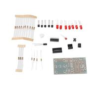 Yosoo Health Gear - Kit de dés électroniques LED DIY, Circuit électronique, Bleu/Vert, Métal, Heptaèdre, Accessoire de jeu
