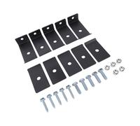 Yosoo Health Gear Kit de Montage sur Panneau en Maille, Tapis de Grille, Supports Fixes, Attaches de Clôture, Lot de 5 en Acier au Carbone avec Vis, écrous pour Fixation aux Murs, Poteaux,