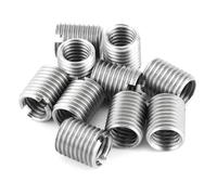 Yosoo Health Gear Kit D'écrou à Insert en Acier Inoxydable, Manches de Réparation de Filetage 10pcs 10 Mm M10 X 1,25 Femelle Mâle de Filetage Auto Inserte les Manches
