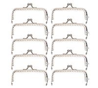 Yosoo Health Gear Lot de 10 Cadres de Sac à Main pour la Fabrication de Sacs, Fermoir carré en Métal de 8,5 Cm, Fermoir Vintage pour la Fabrication de Sacs à Main, Projets D'artisanat de Couture.
