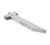 Yosoo Health Gear Lot de 10 Supports de Traverses de Chemin de Fer, Supports de Traverses en Bois de Jardin en Acier galvanisé pour Parterres de Fleurs, Petits Piquets de Dentelés,
