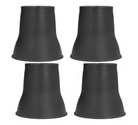 Yosoo Health Gear Lot de 4 Rehausseurs de Pieds D'éléphant, 6 Pouces en Forme de Corne, en Plastique Noir, Robustes, pour Lit, canapé, Chaise, canapé, Table de Bureau