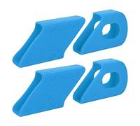Yosoo Health Gear Manivelle Protecteur VTT, 4 PCS Vélo Manivelle Protection Vélo Manches Bras Bottes Protecteur Housse Anti-Poussière pour VTT(Bleu)