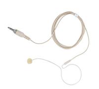 Yosoo Health Gear Microphone à d'oreille Unique, Microphone à Condensateur en Métal ABS, Prise Jack 3,5 Mm Omnidirectionnelle, 50 Hz à 16 KHz, Léger, adapté aux Chanteurs de karaoké, DJ,