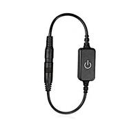 Yosoo Health Gear Mini Variateur Tactile LED, Variateur de Bande LED en Plastique, DC 12 V 24 V 4 A, Touche Marche/arrêt, Contrôle de la luminosité Fluide, Design Compact en Ligne pour Bandes (BLACK)