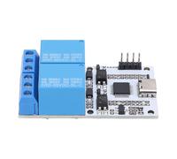 Yosoo Health Gear Module de Relais USB, Contrôleur à 2 Canaux avec Interface D'isolation Optique de Type C pour Contrôle Série Intelligent 5 V