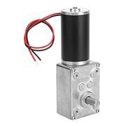 Yosoo Health Gear Moteur à Engrenages DC 12V, Réduction de Boîte de Vitesses Électrique, Vis sans Fin Réversible, Arbre 8mm