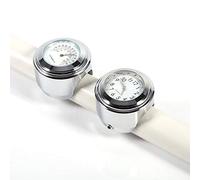 Yosoo Health Gear Moto Guidon Horloge thermomètre étanche Universel 7/8 "1 Pouce Moto Guidon Horloge et thermomètre Temp