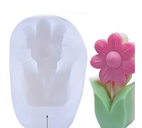 Yosoo Health Gear Moule à Fleurs Fait à la Main, Moule à Fleurs 3D en Silicone, Conception Flexible et Réutilisable, cavité de Forme Détaillée pour Résine, Argile, Savon, Cire, Bricolage, Projets et
