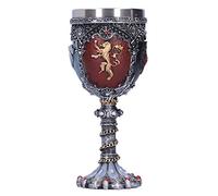 Yosoo Health Gear Mythical Dragon Goblet Unique Pattern Beer Mug, Gobelet à Vin de Médiéval à Whisky, 7.1x2.8in Acier Inoxydable Lion Wolf Cerf Dragon Pattern Goblet pour Fantaisie