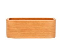 Yosoo Health Gear Organisateur de Porte-Cartes de Visite en Bois pour Bureau, élégant Présentoir en Bois D'acacia pour Bureau, Exposition de Table, Essentiels pour Petites Entreprises, Boîte de