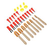 Yosoo Health Gear Outils de Buse de Calfeutrage Ensemble D'outils de Lissage de Calfeutrage en Acier Inoxydable Kit de Finition de Réutilisable 30 Pièces Ensemble de Buses de Pistolet