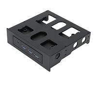 Yosoo Health Gear Panneau de Lecteur Optique avec USB3.0 Type C, 3 Ports | Support de baie avant en métal, conception de fixation à vis, transfert de données 6Gbps, carte d\'extension de boîtier