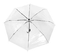 Yosoo Health Gear Parapluie de pluie portable transparent 8 baleines à la mode léger automatique trois plis pliable plein clair ouverture automatique pour l'extérieur voyage mariage,