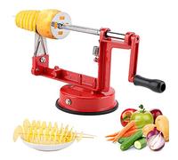 Yosoo Health Gear Pomme de Terre Spirale, Spirale Pomme de Terre Coupe-légumes Manuel en Acier Inoxydable pour Pommes de Terre Coupe-Frites enSpirale