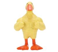Yosoo Health Gear Porte-clés Magnétique Canard Musculaire, Statue de Bureau Amusante en Plastique, pour L'entrée de la Maison et la Décoration du Bureau (YELLOW)