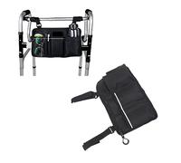 Yosoo Health Gear Pouce côté Fauteuil Roulant, Sac de Rangement en Tissu Oxford avec Bande Réfléchissante pour les Clés de Téléphone Essentials, S'adapte à des Scooters Walkers Walkers
