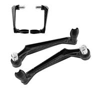 Yosoo Health Gear Protecteur de Guidon de Moto, Protections de Levier de Moto en Aluminium CNC, Accessoires de Protection d'embrayage de Frein pour Moto, Scooters, Voitures électriques, VTT (Noir)