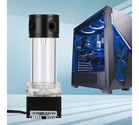Yosoo Health Gear PUB Integrated Computer Water Cooling Pump Tank Set, | Construction d\'anode en aluminium PMMA POM, tête de pompe de 4 m, levage de 13 pieds, faible puissance de 8 W, boucle de