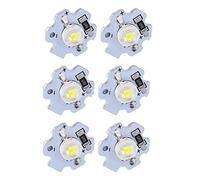 Yosoo Health Gear Puces LED 5 V, 25 Perles de Lampe LED Haute Puissance 1 W avec Base en Aluminium pour Luminaires de Bricolage, Options Blanc Pur ou Blanc froid. (Blanc froid)