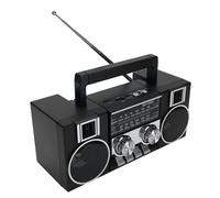 Yosoo Health Gear Radio Bluetooth, Récepteur Pleine Bande FM AM SW, Deux Haut-parleurs Stéréo 5W, Lecteur 4 en 1 avec Carte USB TF, 8H, Type C (Black)