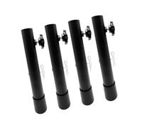 Yosoo Health Gear Rallonges de Table Pliantes Réglables - 4 Extensions de Pieds en Acier Inoxydable pour Une Hauteur Améliorée (Type A 17,3 Pouces (44 cm))