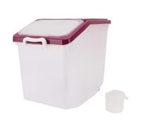 Yosoo Health Gear Récipient de Riz PP scellé Clair Distributeur de Farine Bac de Stockage avec Distributeur de Tasse, des Conteneurs de Céréales, Couvercle de Mesure et Cadran de Temps, de