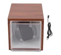 Yosoo Health Gear Remontoir de Montre Automatique 5 Directions de Rotation ABS Anti-magnétique Silencieux pour Montre Mécanique avec Adaptateur Secteur Double Alimentation et 2 Pi (Brown)