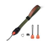 Yosoo Health Gear Sangle de Poignet de Caméra Réglable, Charge de 90 Kg, Sangle de sécurité Magnétique avec Manchette en Cuir pour la Plupart des Appareils Photo et Jumelles Numériques (Green)