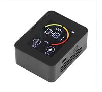 Yosoo Health Gear Semi-conducteur du Détecteur de CO2, Moniteur de qualité de L'air Intérieur avec Capteur de Température et d'humidité, étalonnage Automatique (Black)