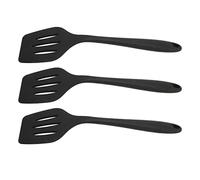 Yosoo Health Gear Spatule en Silicone 3 Pièces de qualité Alimentaire, Ensemble de Spatules à Fentes en Silicone, Nettoyage Facile, une Seule Pièce, Bord Mince et Flexible pour œufs, Omelettes de