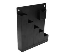Yosoo Health Gear Support D'attache de Câble Mural, Support de Rangement à 5 Grilles, Organisateur D'attaches à Fermeture éclair en Métal pour Garage, Atelier, Hangar, Maison