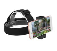 Yosoo Health Gear Support de Tête pour Téléphone, Sangle de Tête, Clip de Fixation pour Casque, avec Clip pour Téléphone, Sangle de Tête pour Téléphone Portable, Support de Caméra pour Caméra