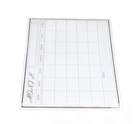Yosoo Health Gear Tableau Blanc Autocollant Effaçable à Sec Magnétique 42,5 X 30 Cm Grille Hebdomadaire Aimant en Caoutchouc Réutilisable Facile à Nettoyer pour la Planification des Horaires
