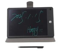 Yosoo Health Gear Tablette D'écriture LCD de 10 Pouces avec étui en PU, Bloc de Dessin Effaçable Réutilisable pour Adultes et Enfants, Tableau D'écriture électronique de Protection des Yeux pour