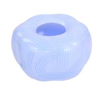 Yosoo Health Gear Tabouret Repose-pieds Gonflable, Repose-pieds Portable pour le Camping avec Motif à Rayures Bleues, Matériau PVC Imperméable pour les Voyages en Plein Air dans le Jardin