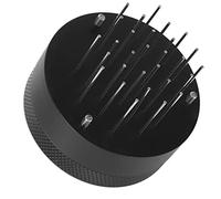 Yosoo Health Gear Tamper à café en Alliage d'aluminium, Type d'aiguille, Outil de Bourrage de café, Base Ronde, Démontage Facile, Distribution Uniforme du Marc pour la Cuisine à Domicile, (Noir
