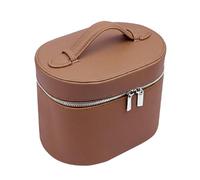 Yosoo Health Gear Trousse de Maquillage de Voyage, étui de Rangement pour Cosmétiques avec Doublure Amovible et Bandes élastiques pour Femmes, Articles de Toilette, Soins de la PE (Brown)