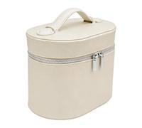 Yosoo Health Gear Trousse de Maquillage de Voyage, étui de Rangement pour Cosmétiques avec Doublure Amovible et Bandes élastiques pour Femmes, Articles de Toilette, Soins de la PE (Beige)