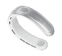 Yosoo Health Gear Ventilateur de Cou, Ventilateur de Cou Rechargeable par USB avec Refroidissement à Cinq Cœurs, Portable Silencieux, Conception ABS Mains Libres Réglable pour le Travail de Voyage