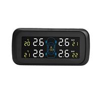 Yosoo Health Gear Voiture Système de Surveillance de Pression des Pneus TPMS avec Écran LCD, Chargeur USB, 4 Capteurs Internes Plage de Pression : 0~99 Psi (0~6,8 bar)