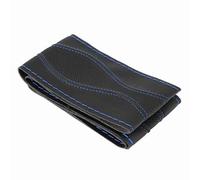 Yosoo Housse de Volant en Cuir de 38 Cm, Couture à la Main, Ajustement Universel Confortable pour Les Voitures (Bleu Noir)